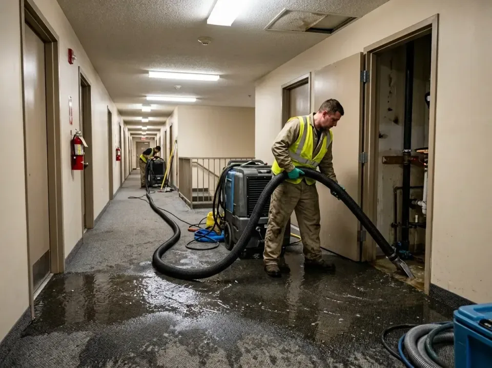 multi-unit-apartment-hallway-f-005 — frequently asked questions, Emergency Burst Pipe Water Extraction & Removal in Tarpey V…